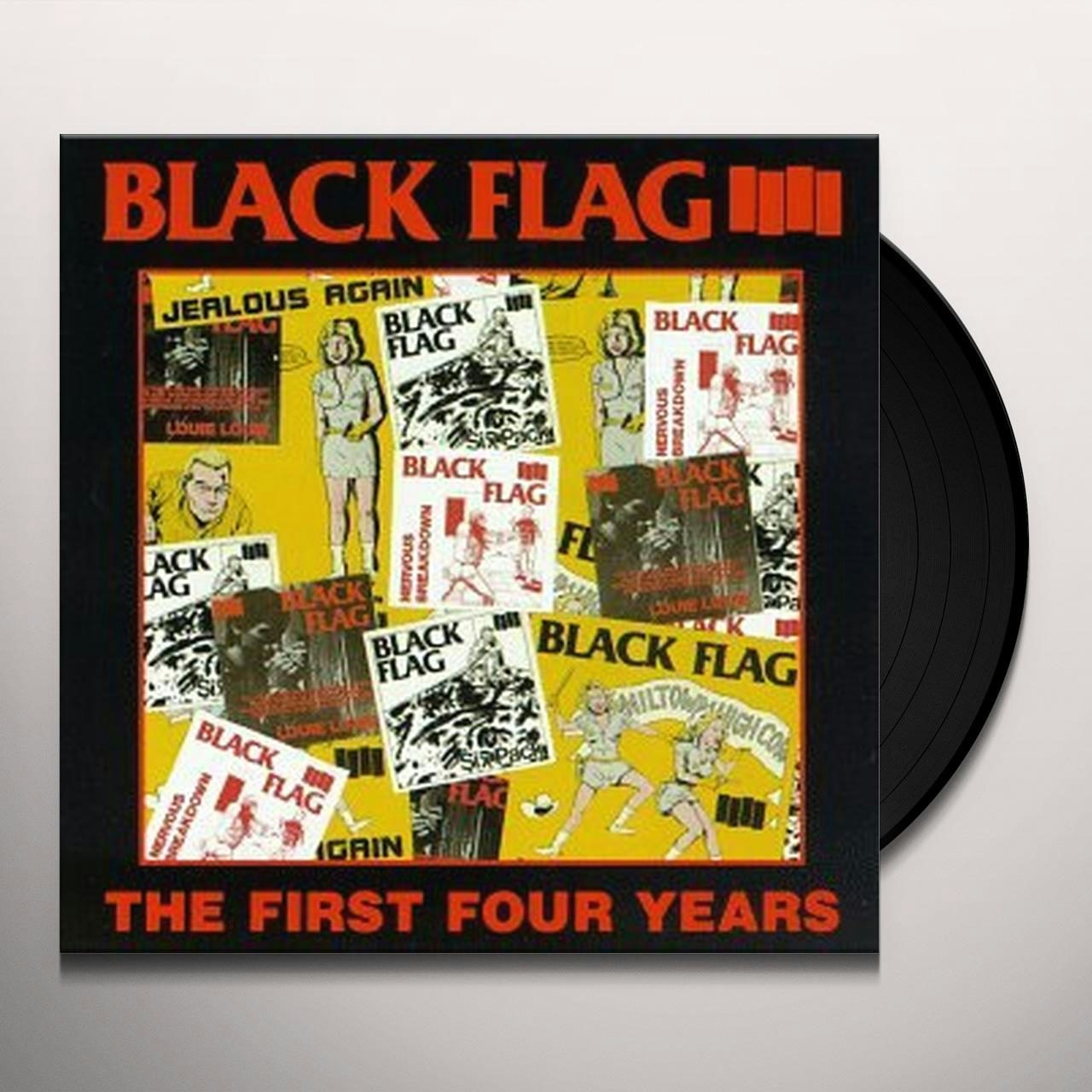 Black Flag FIRST FOUR YEARS / SINGLES Vinyl Record