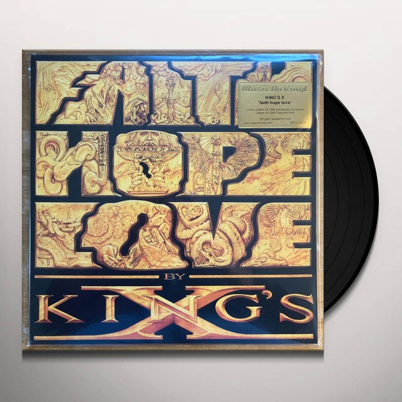 King's X FAITH HOPE LOVE (2LP/180G/GOLD VINYL) Vinyl Record