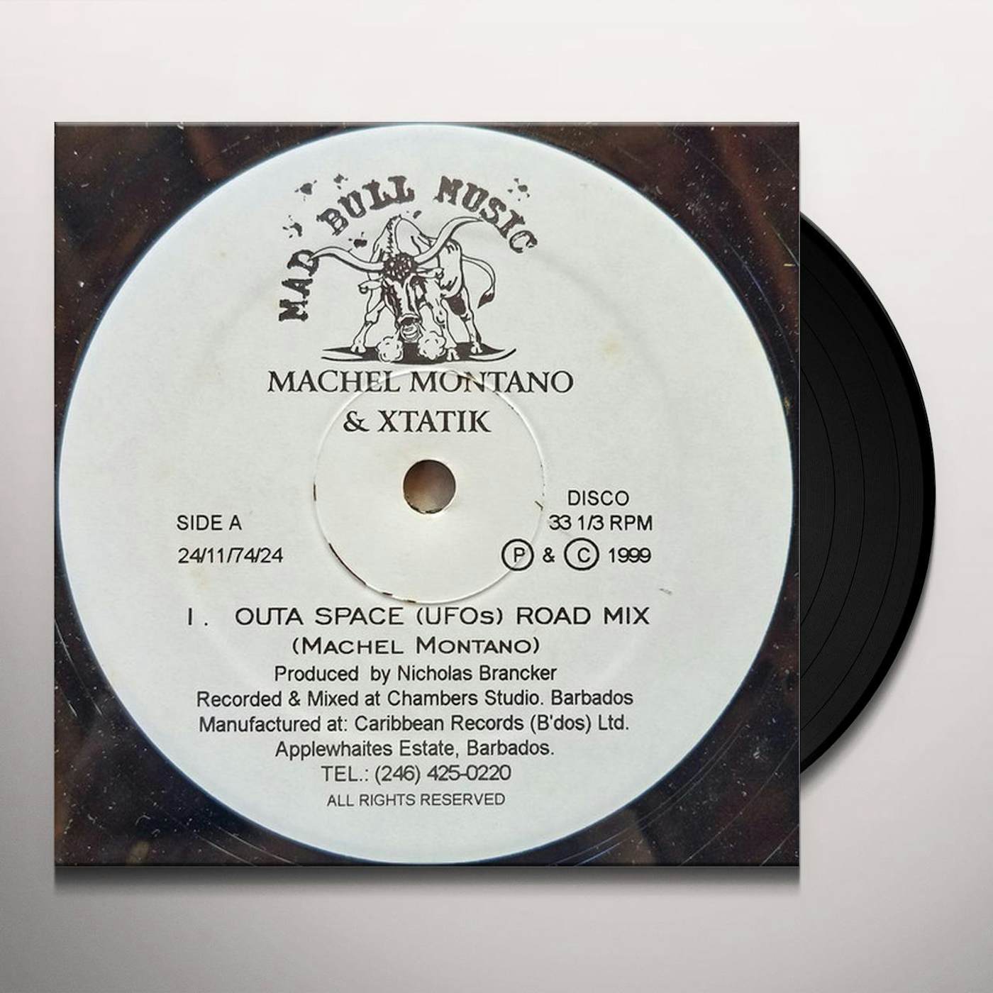 Machel Montano & Xtatik OUTA SPACE Vinyl Record