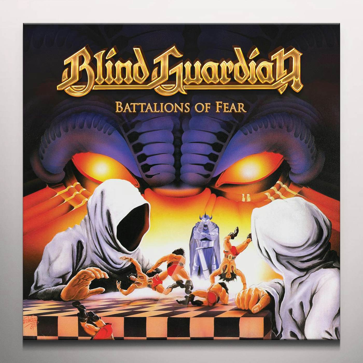 Blind Guardian BATTALIONS OF FEAR (REMIXED 2007) - Limited Edition White Colored Vinyl Record