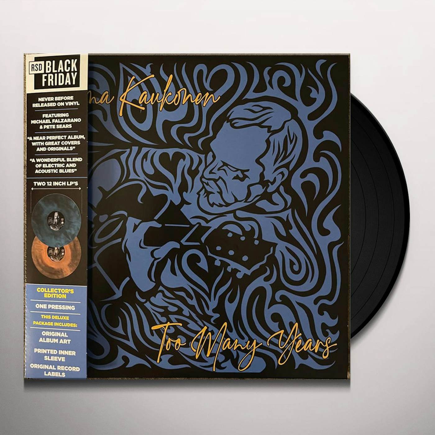 Jorma Kaukonen TOO MANY YEARS (DELUXE/1-BLUE/BLACK/2-BROWN/BLACK SMOKE VINYL) (RSD) Vinyl Record