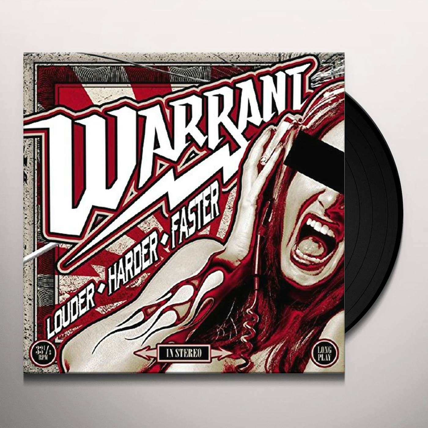 Warrant Louder Harder Faster Vinyl Record