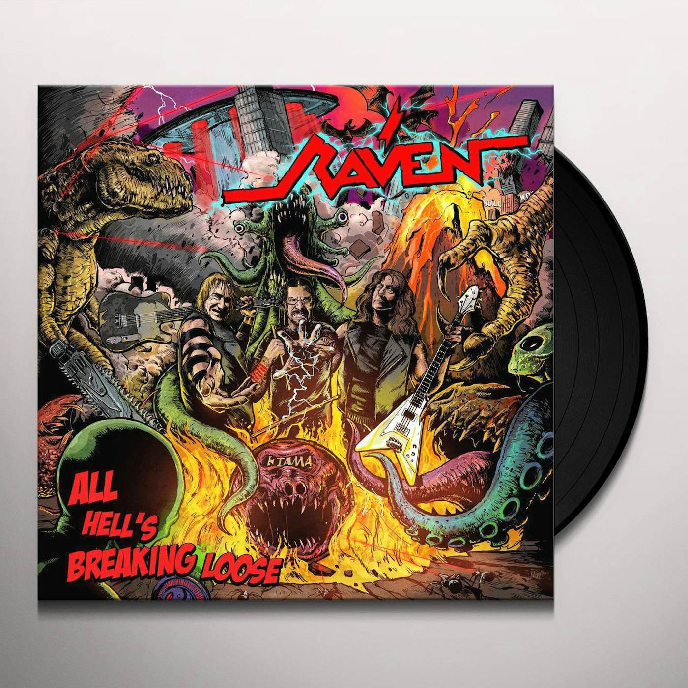 Raven All Hell's Breaking Loose Vinyl Record
