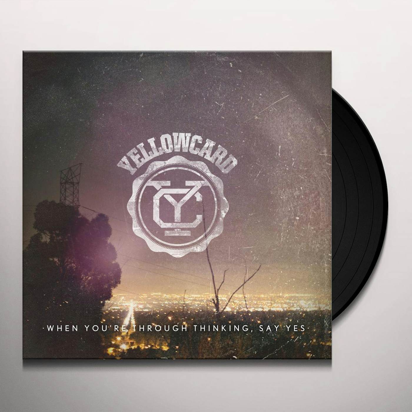 Yellowcard When You're Through Thinking Say Yes (Black) Vinyl Record