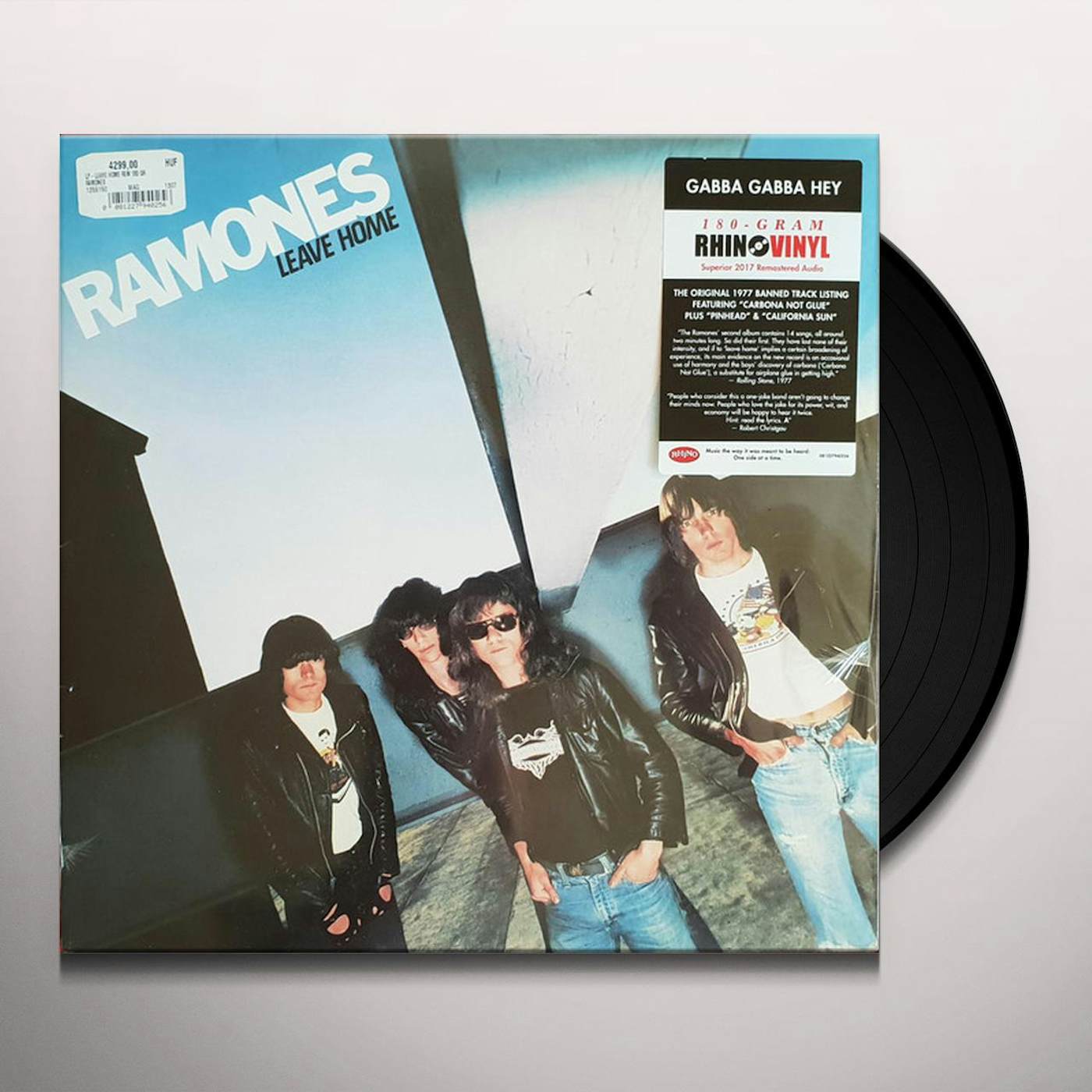 Ramones LEAVE HOME (REMASTERED) Vinyl Record