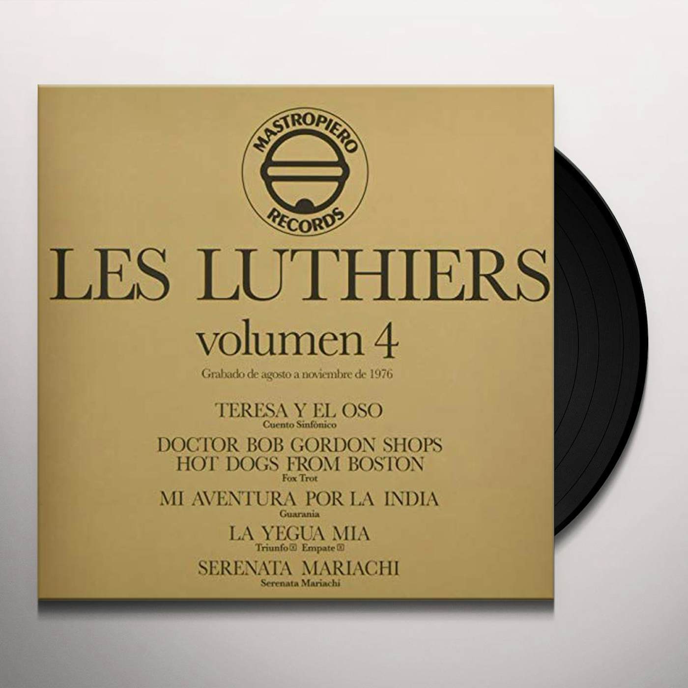 LES LUTHIERS VOLUMEN 4 Vinyl Record