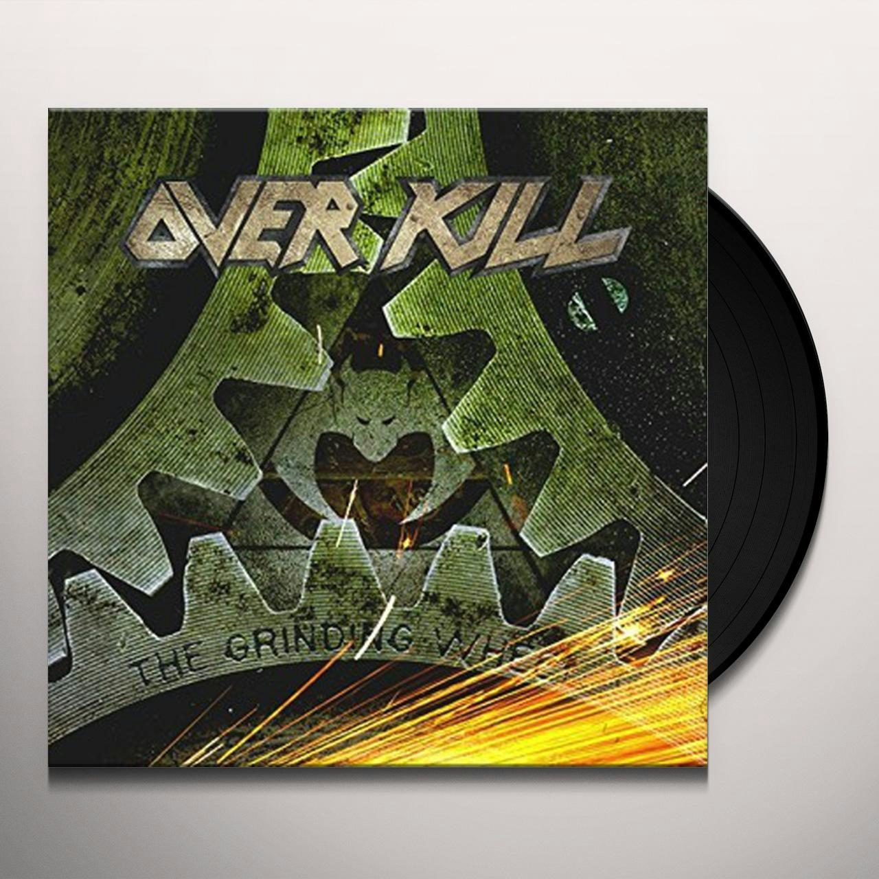 Overkill The Grinding Wheel Clear With Orange Splatter Coloured Vinyl Tshirtslayer Tshirt And Battlejacket Gallery