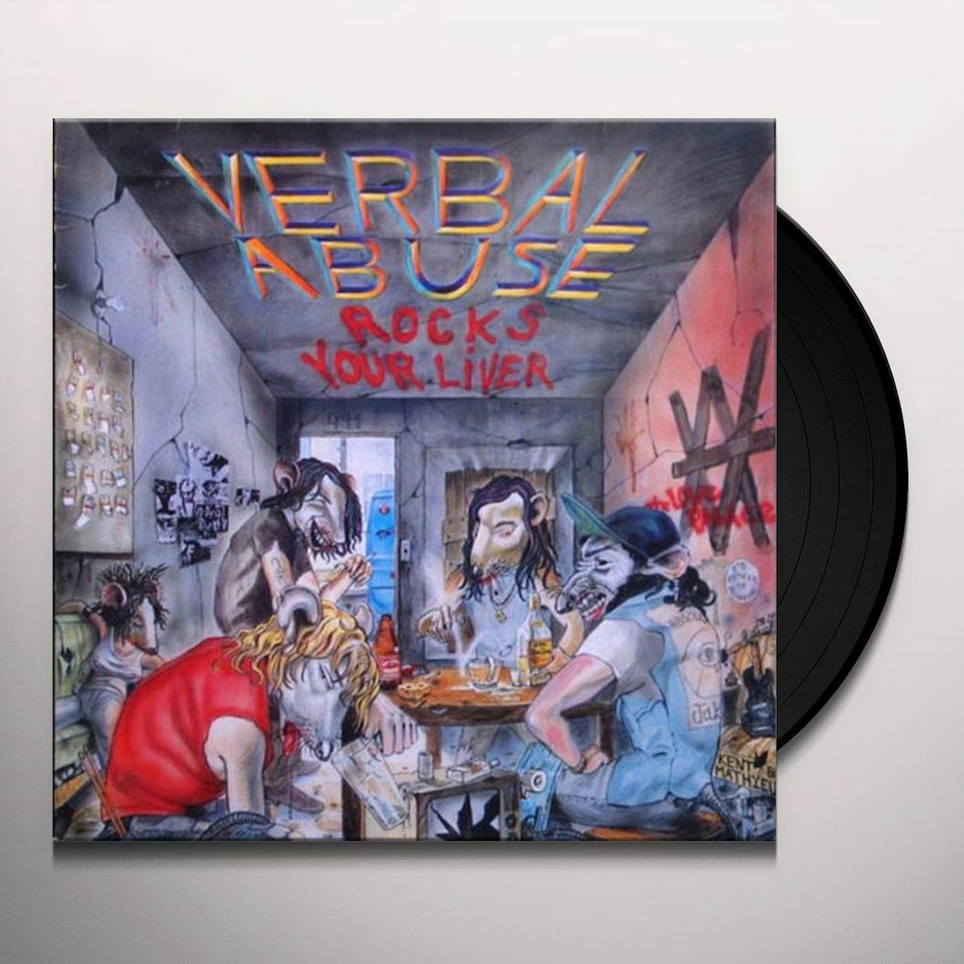 VERBAL ABUSE ROCKS YOUR LIVER Vinyl Record