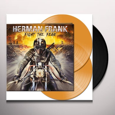 Herman Frank FIGHT THE FEAR (CLEAR ORANGE) Vinyl Record
