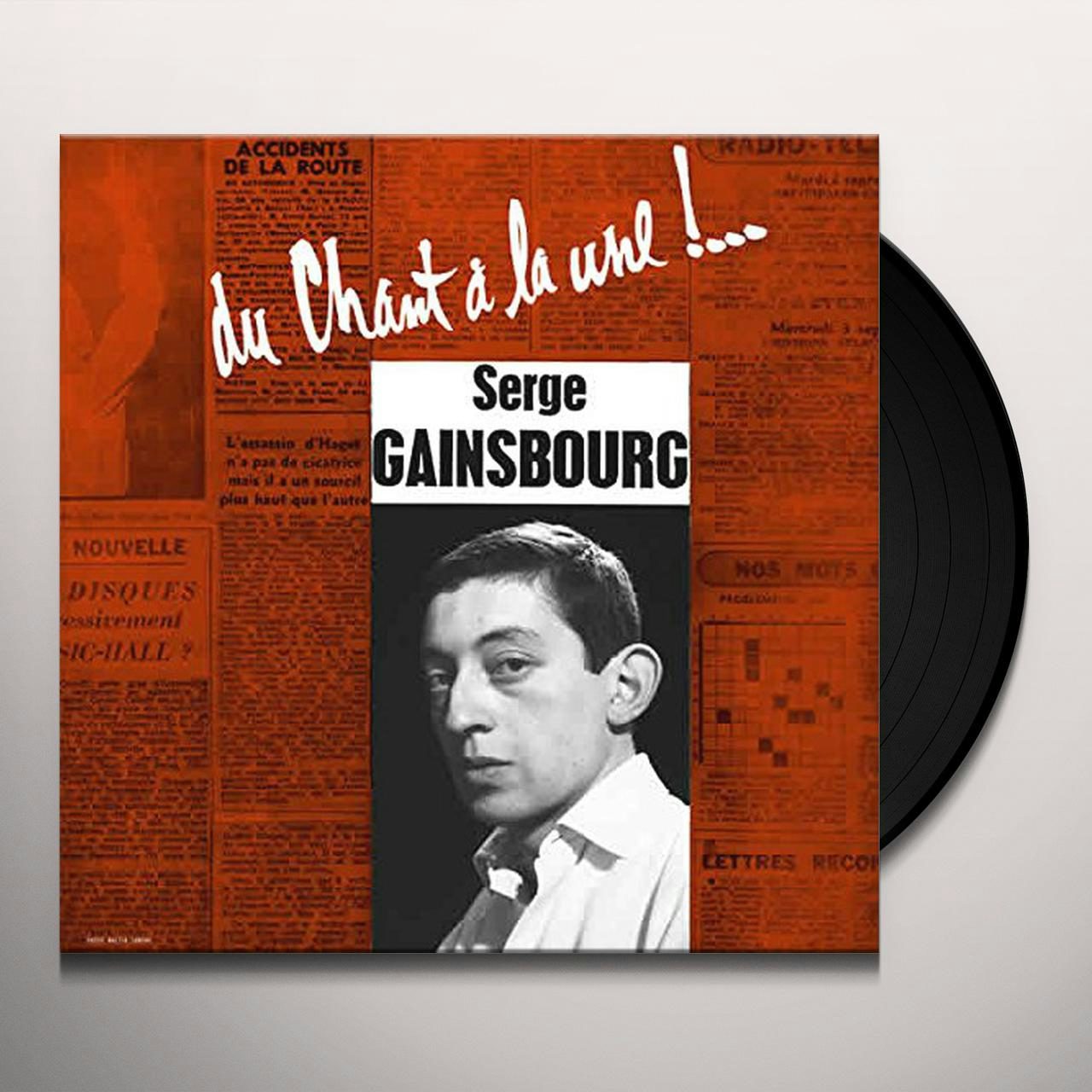 Serge Gainsbourg DU CHANT A LA UNE Vinyl Record