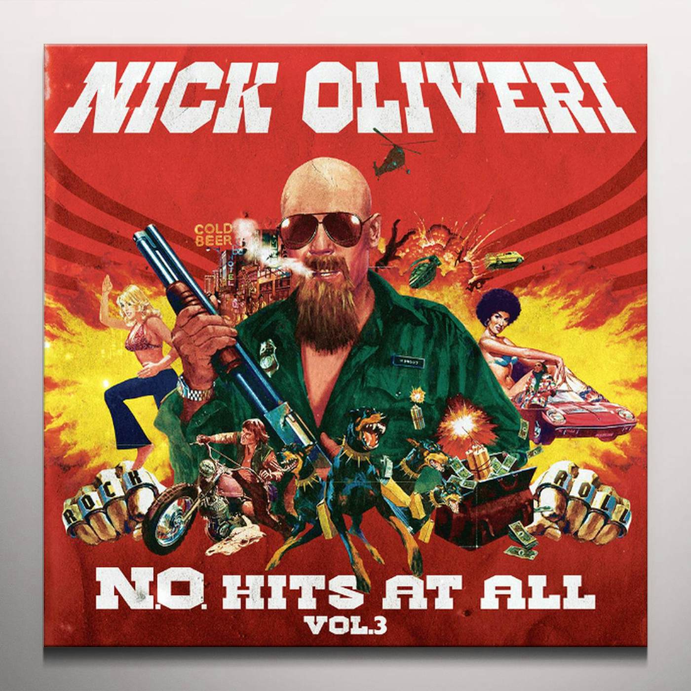 Nick Oliveri N.O. HITS AT ALL 3 Vinyl Record