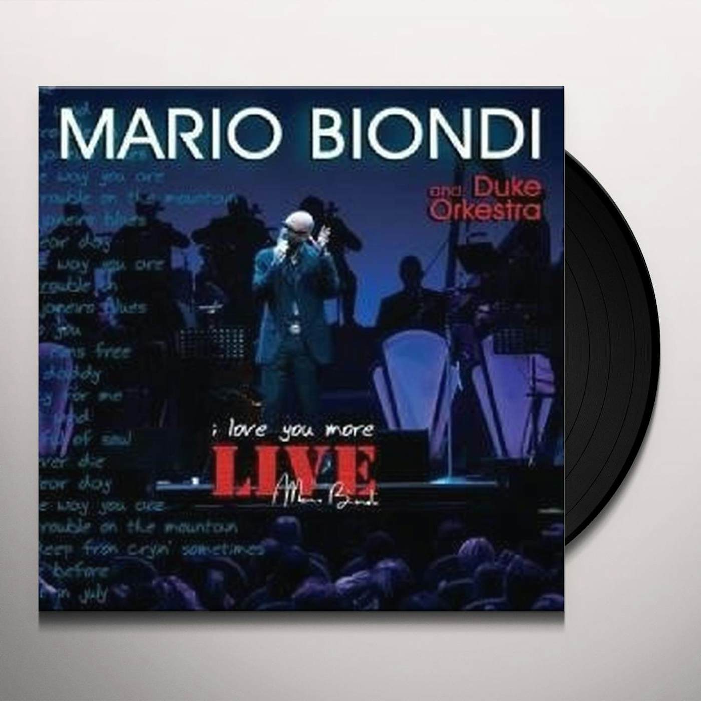 Mario Biondi LIVE I LOVE YOU MORE (W/DVD) Vinyl Record - Italy Release