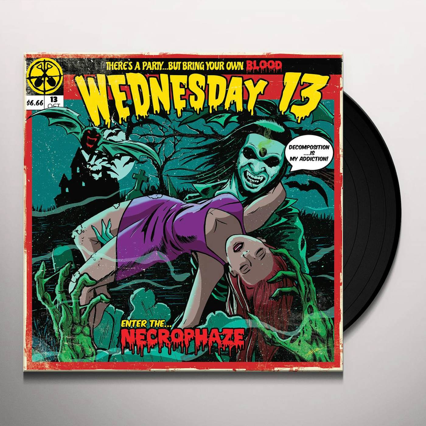 Wednesday 13 NECROPHAZE (MINT/PURPLE SWIRL) Vinyl Record