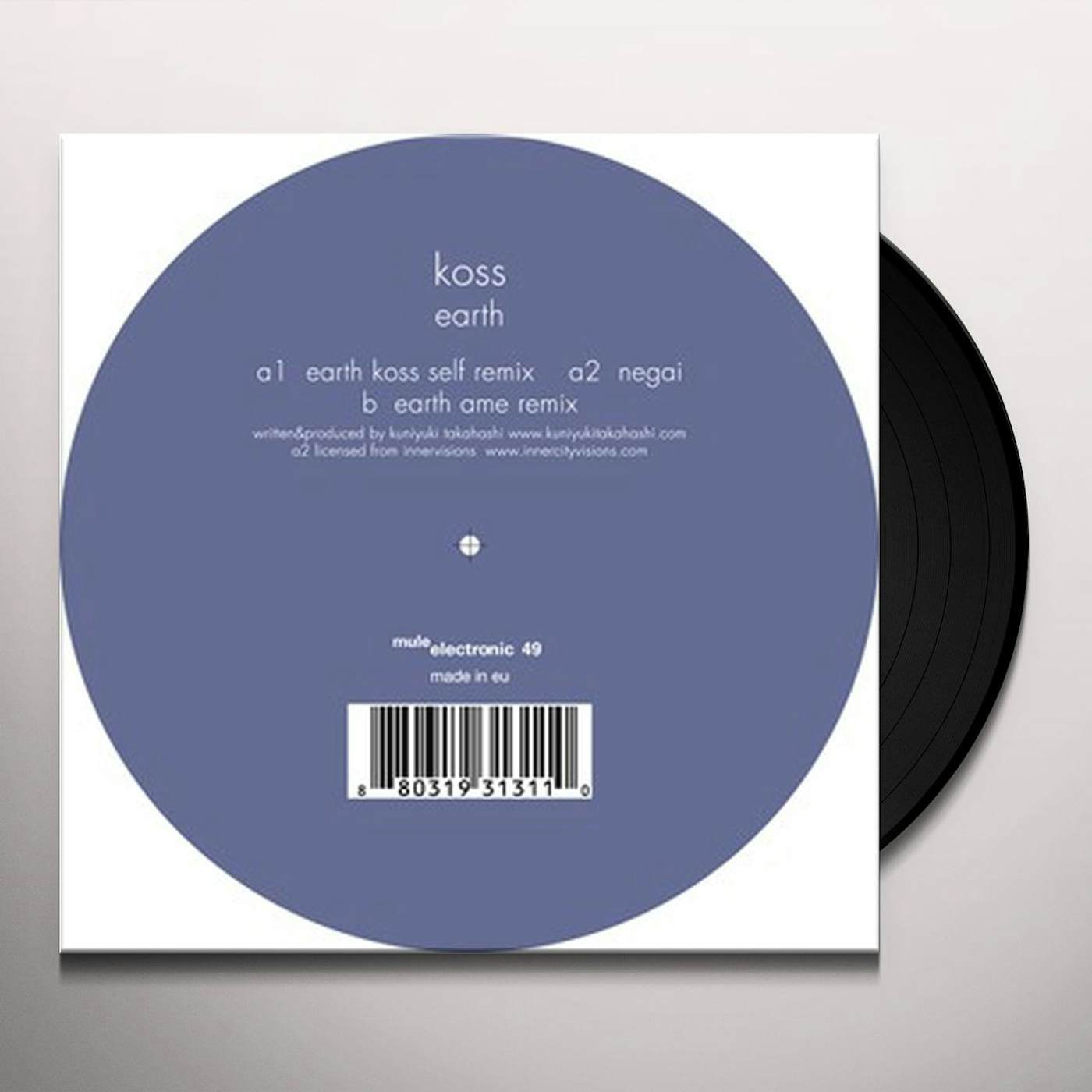 Koss Earth Vinyl Record