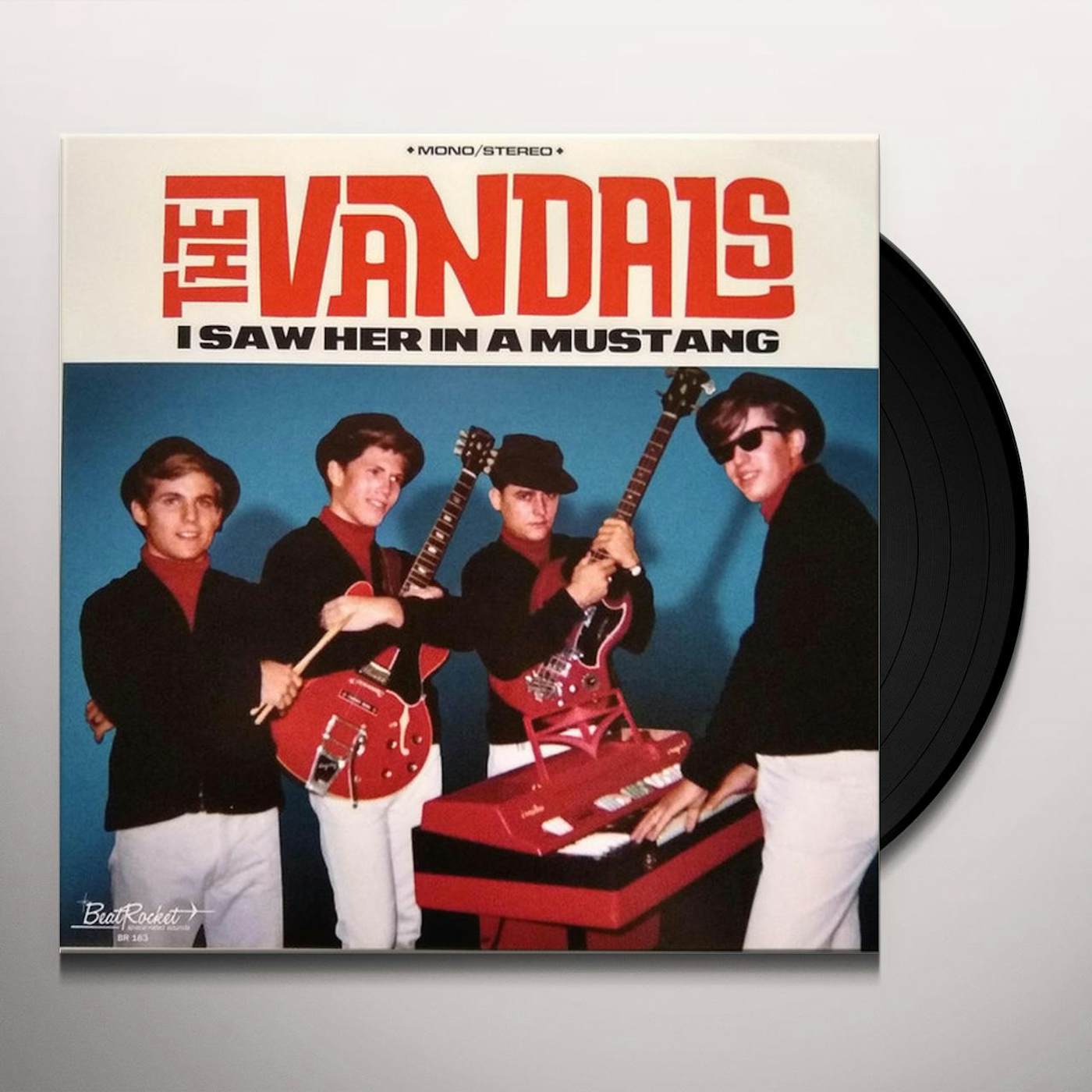The Vandals  I SAW HER IN A MUSTANG (BLUE VINYL) Vinyl Record