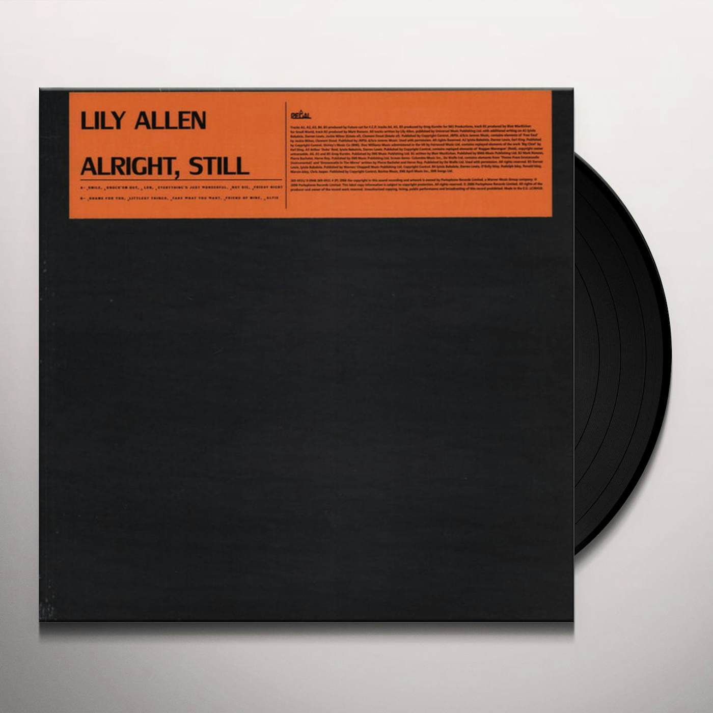 Lily Allen ALRIGHT, STILL Vinyl Record