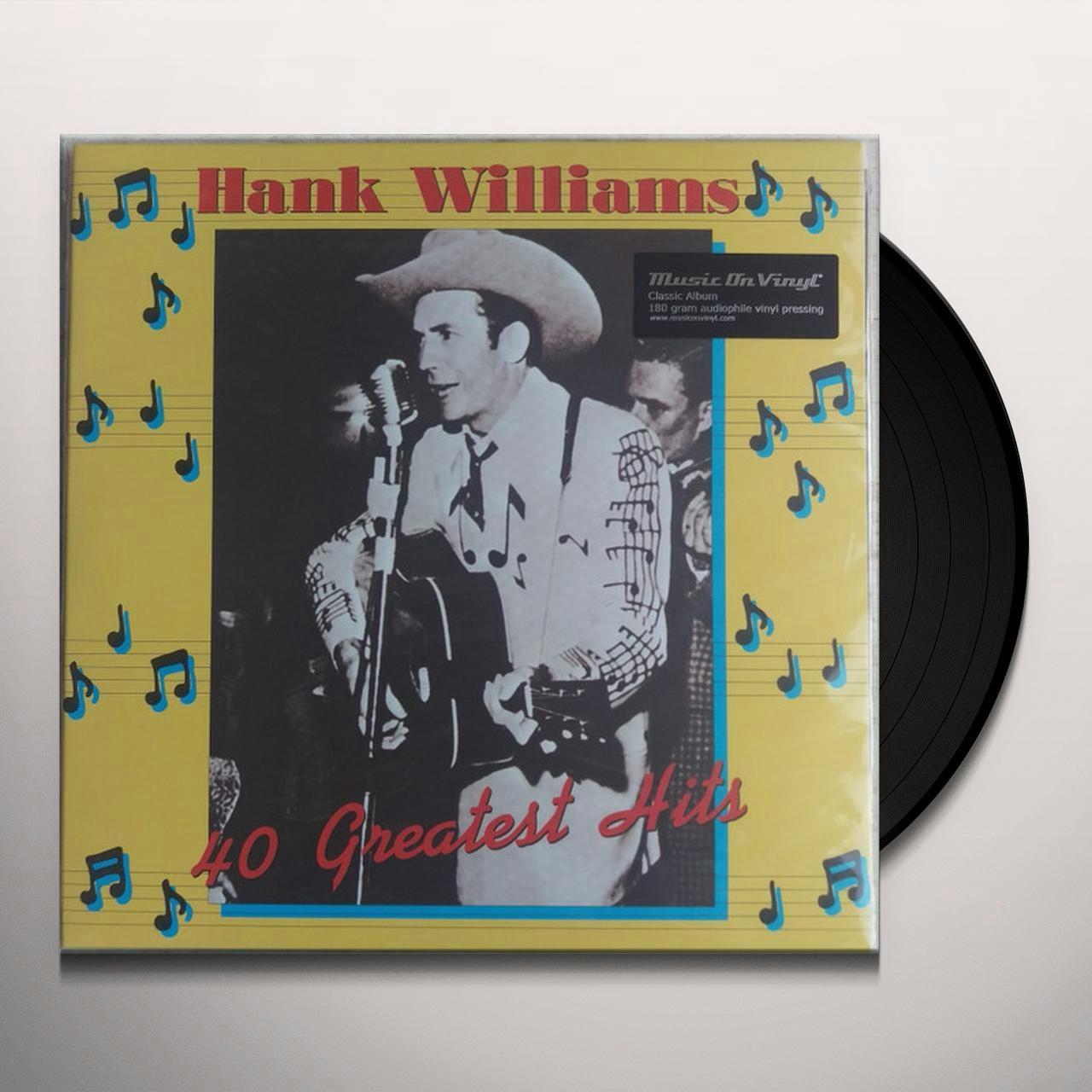 Hank Williams: 40 Greatest Hits Vinyl Record