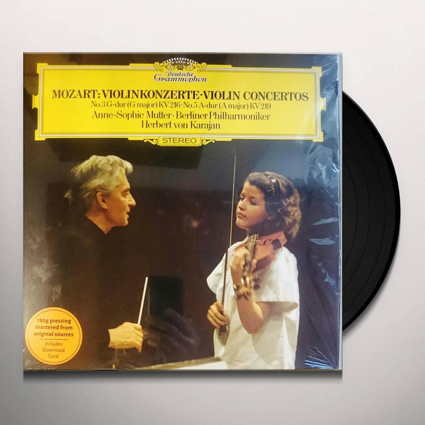 W.A. Mozart VIOLIN CONCERTOS 3 & 5 Vinyl Record