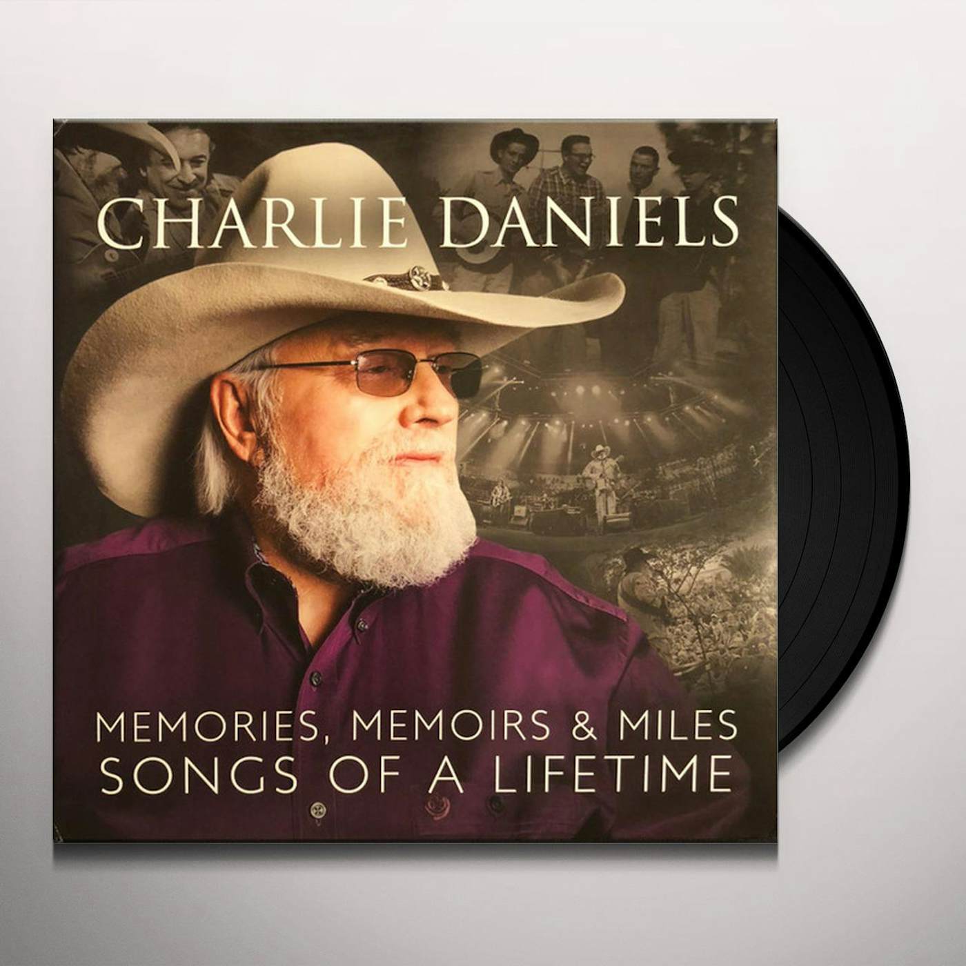 Charlie Daniels MEMORIES MEMOIRS & MILES: SONGS OF A LIFETIME Vinyl Record