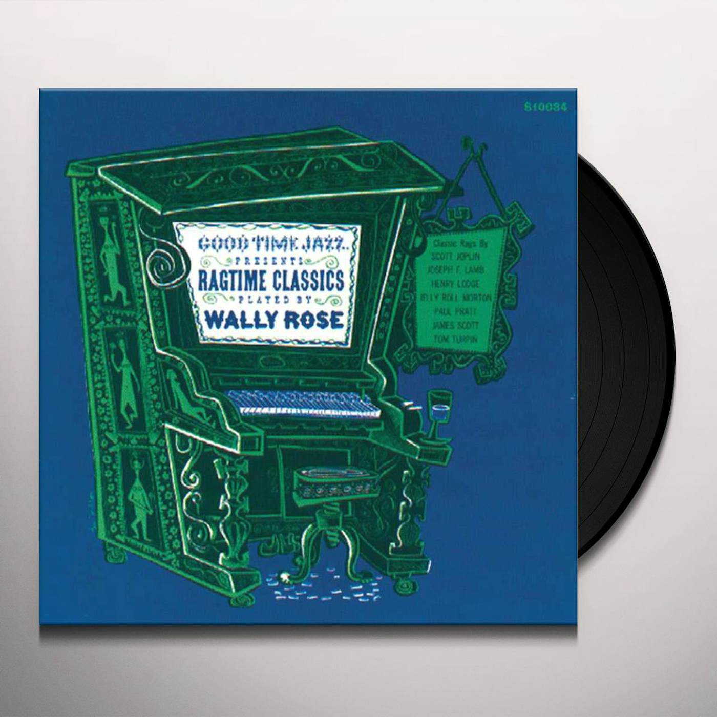 RAGTIME CLASSICS PLAYED BY WALLY ROSE Vinyl Record