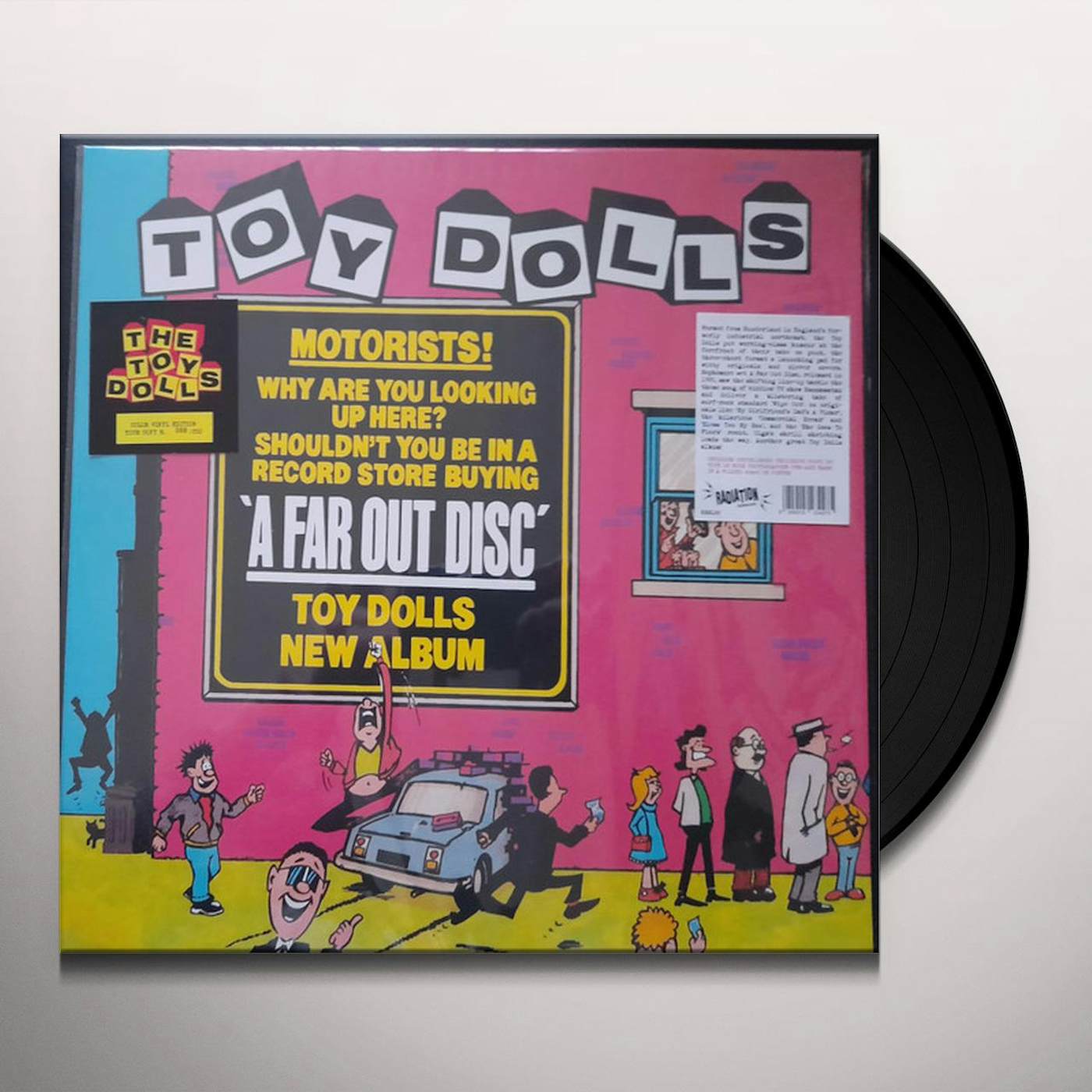 The Toy Dolls FAR OUT DISC (PINK VINYL) Vinyl Record