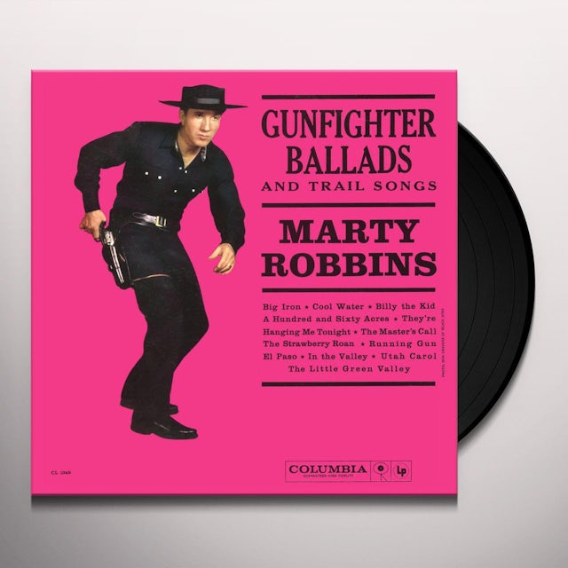Marty Robbins GUNFIGHTER BALLADS & TRAIL SONGS Vinyl Record - 180 Gram Pressing