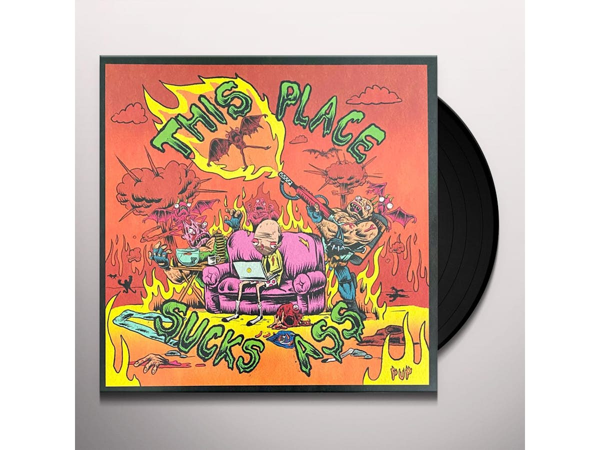 PUP - Morbid Stuff, Colored Vinyl  Vinyl record art, Painted record, Vinyl  art