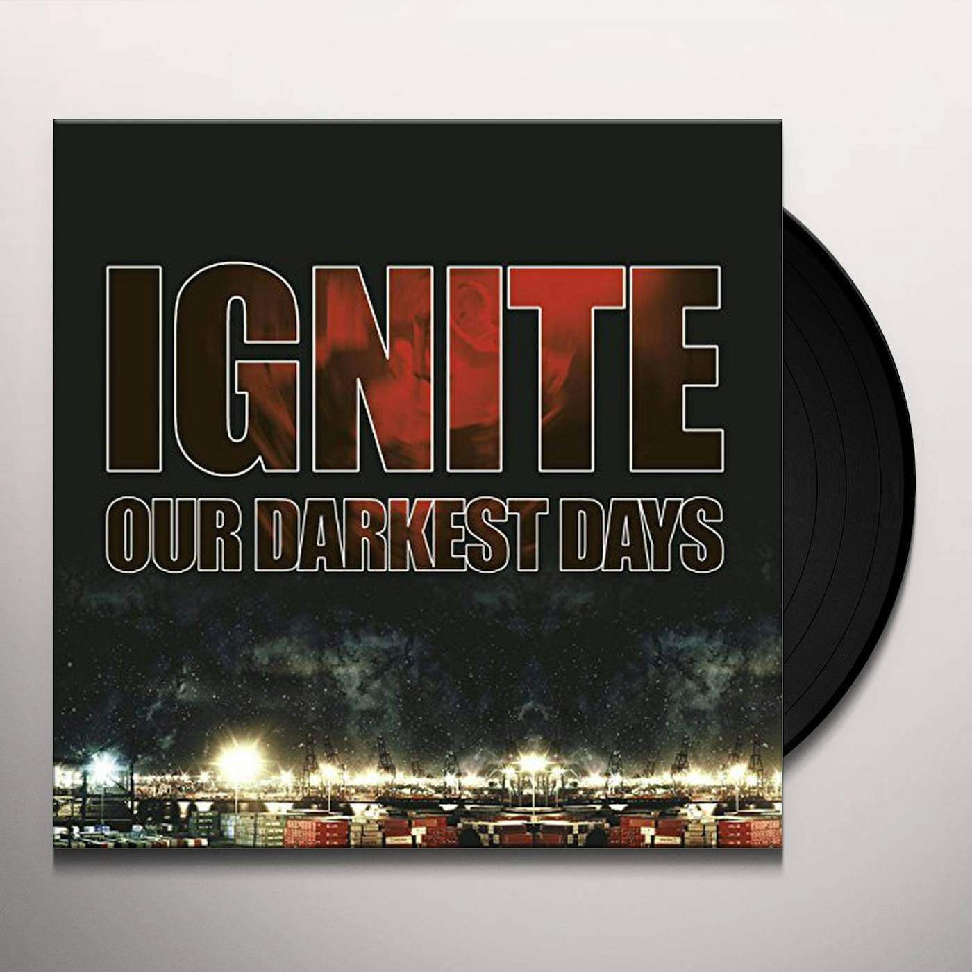 Ignite OUR DARKEST DAYS (ORANGE VINYL) Vinyl Record