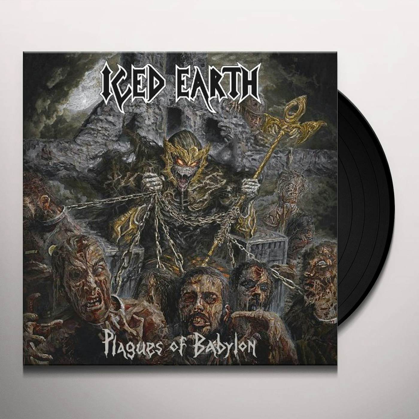 Iced Earth PLAGUES OF BABYLON Vinyl Record - Holland Release