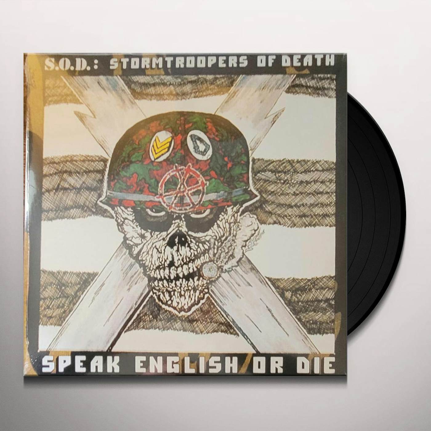 S.O.D. SPEAK ENGLISH OR DIE (OLIVE GREEN WITH RED SPLATTER VINYL) Vinyl Record