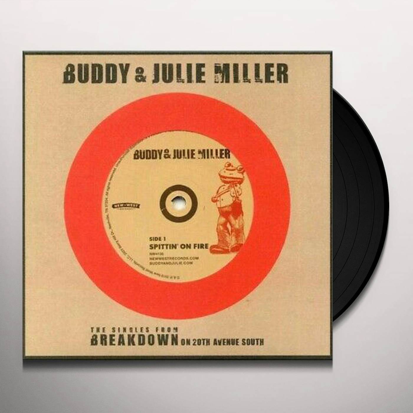 Buddy & Julie Miller Spittin' On Fire / War Child Vinyl Record