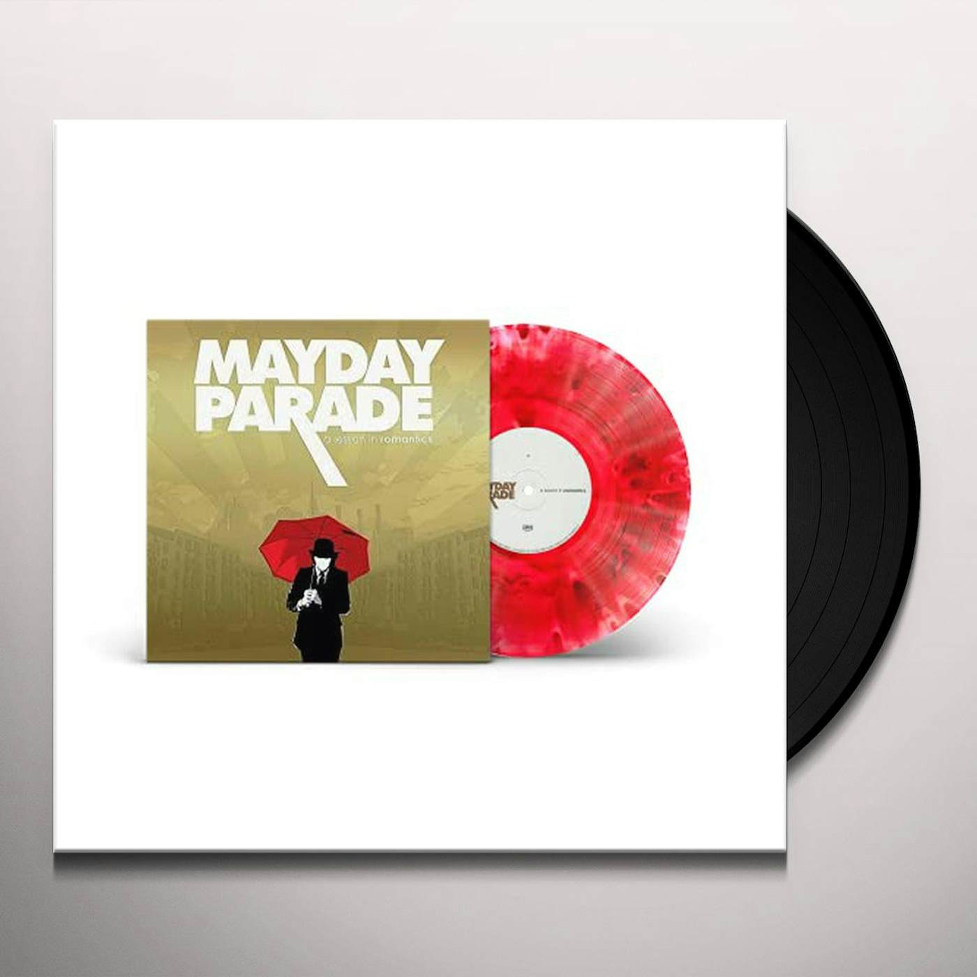 Mayday Parade A Lesson In Romantics (LP) (Milky Clear w/ Red Smoke) Vinyl Record
