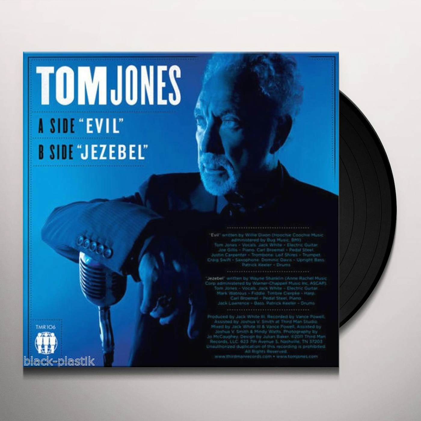 Tom Jones EVIL / JEZEBEL Vinyl Record