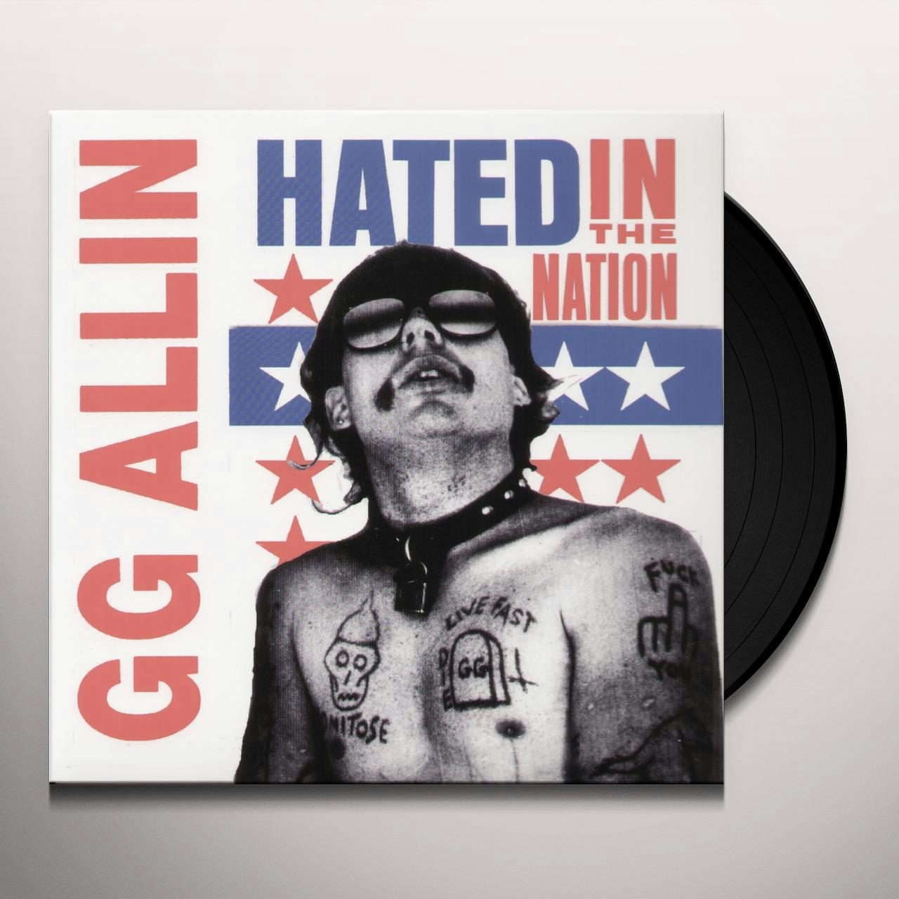 GG Allin HATED IN THE NATION Vinyl Record