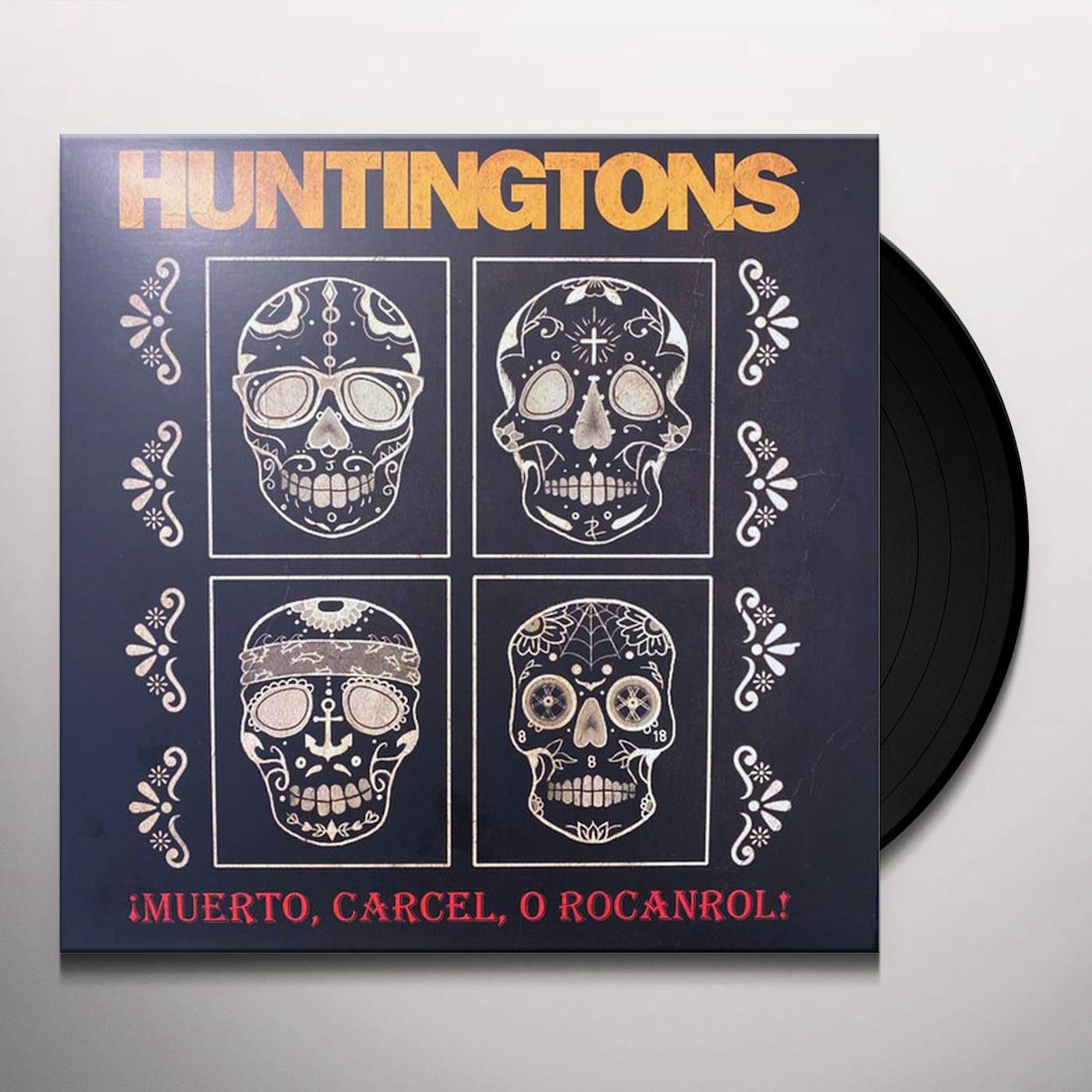 Huntingtons MUERTO, CARCEL, O ROCANROL! (MARBLED VINYL/DL CARD) Vinyl Record