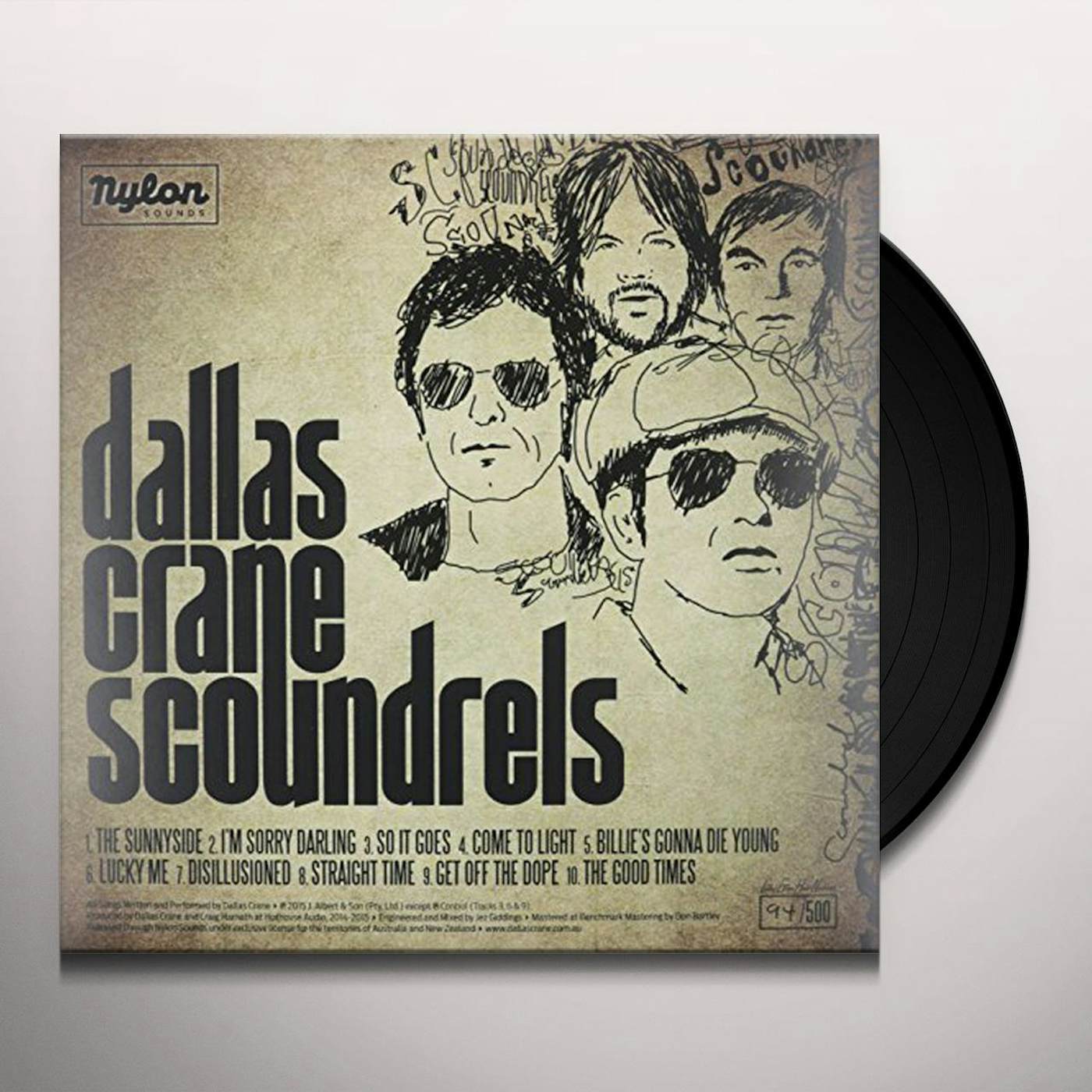 Dallas Crane Scoundrels Vinyl Record