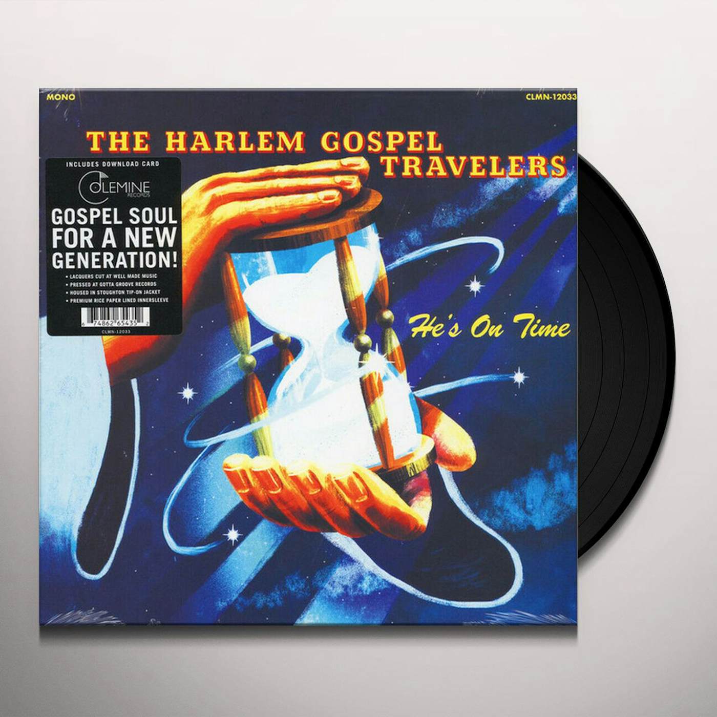 The Harlem Gospel Travelers He's on Time Vinyl Record