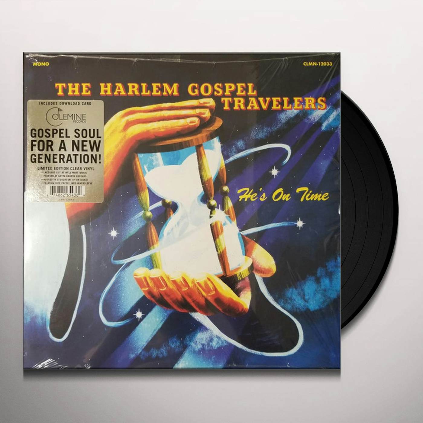 The Harlem Gospel Travelers HE'S ON TIME (COLOR VINYL) Vinyl Record