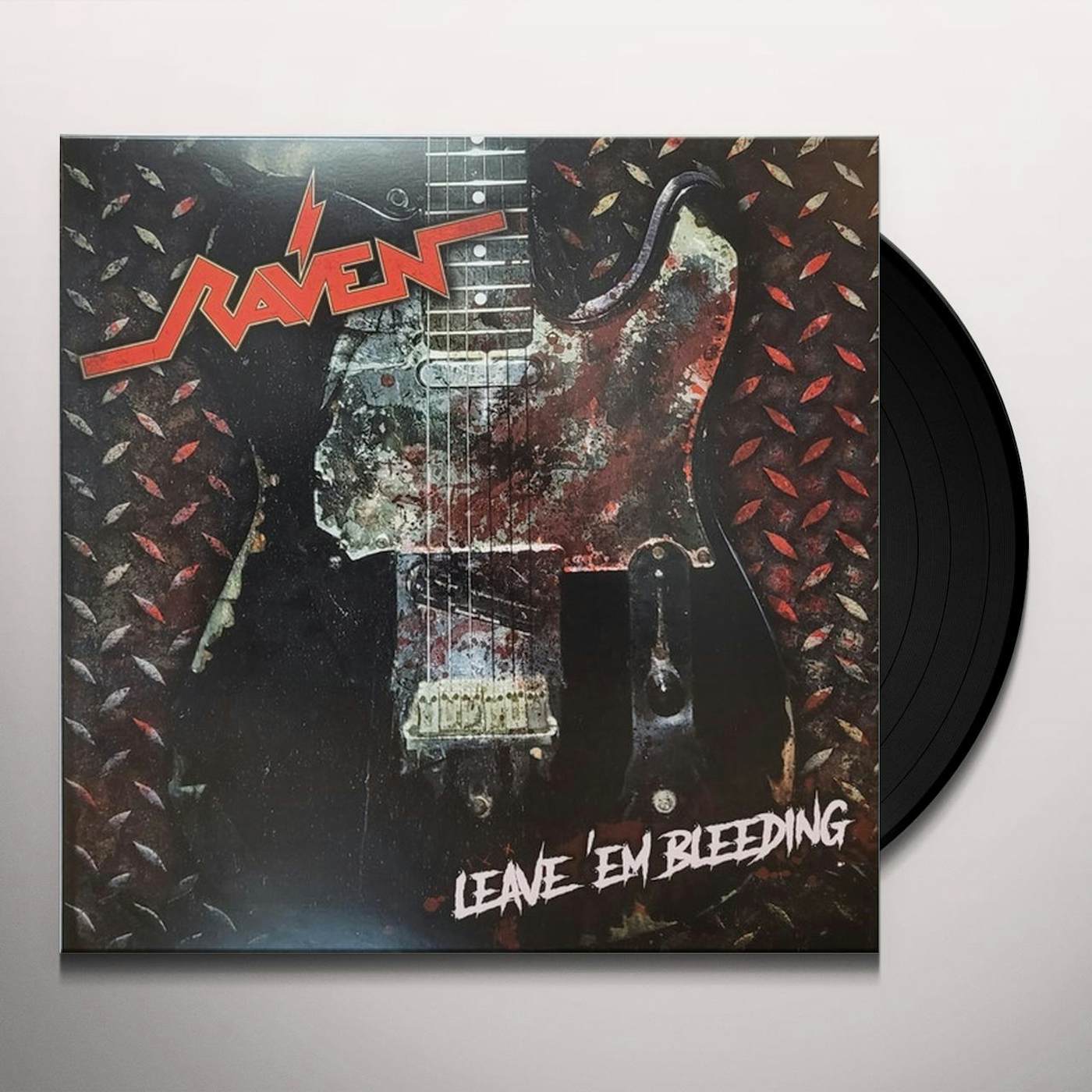 Raven Leave 'Em Bleeding Vinyl Record