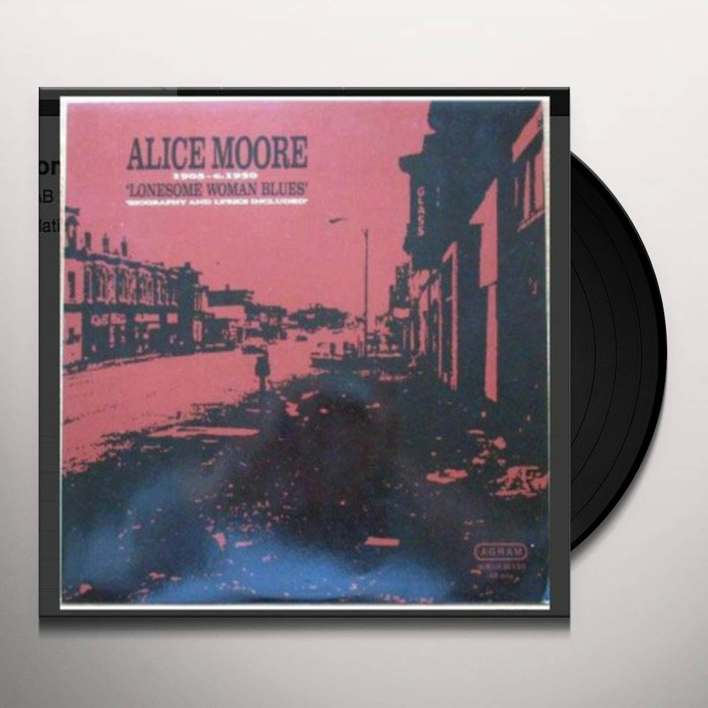 Alice Moore LONESOME WOMAN BLUES Vinyl Record
