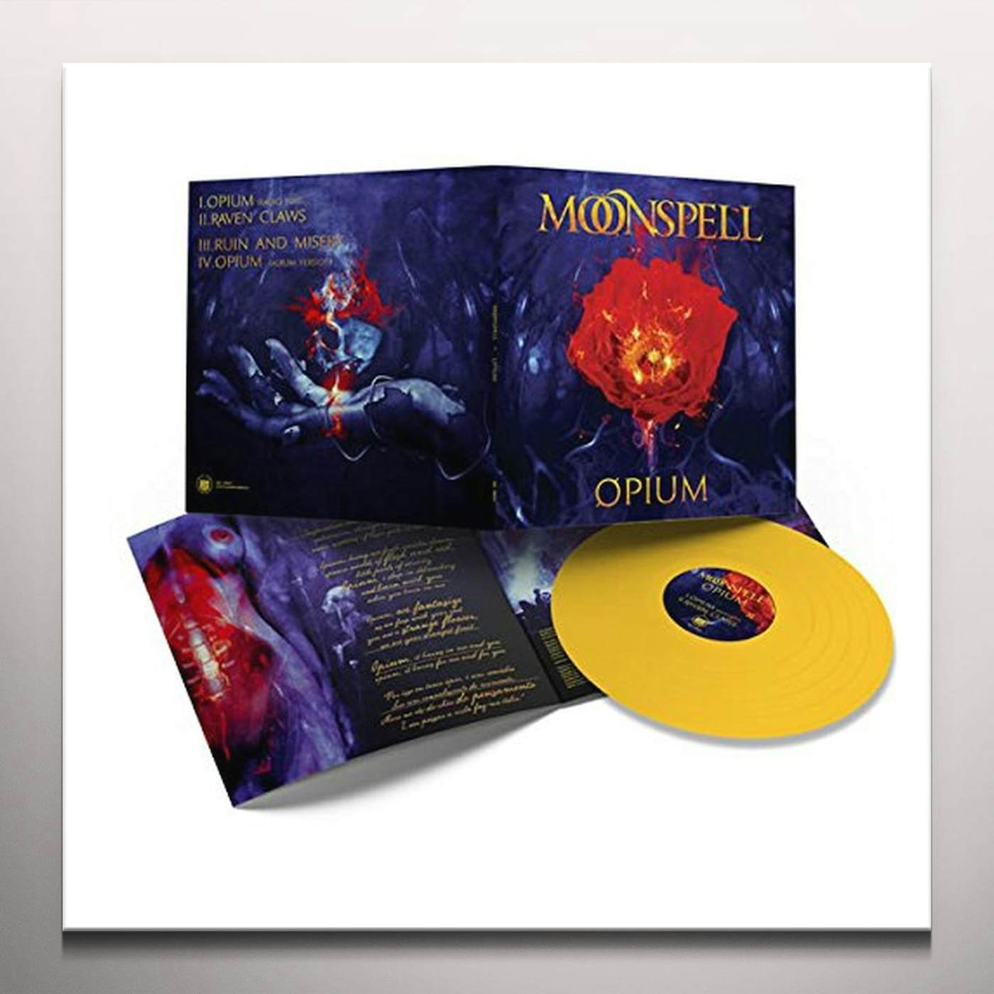 Moonspell OPIUM (MUSTARD YELLOW VINYL) Vinyl Record