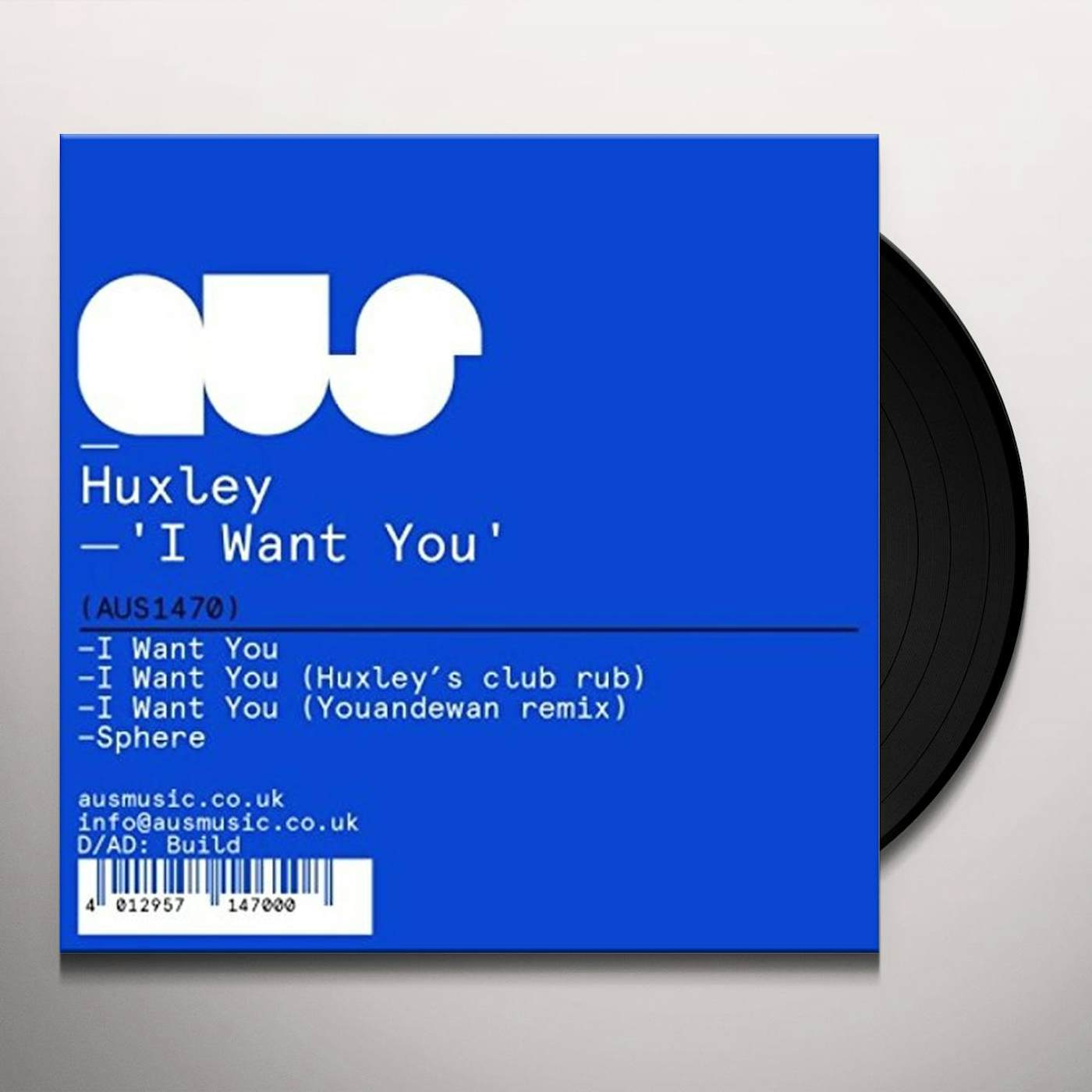 Huxley I Want You Vinyl Record