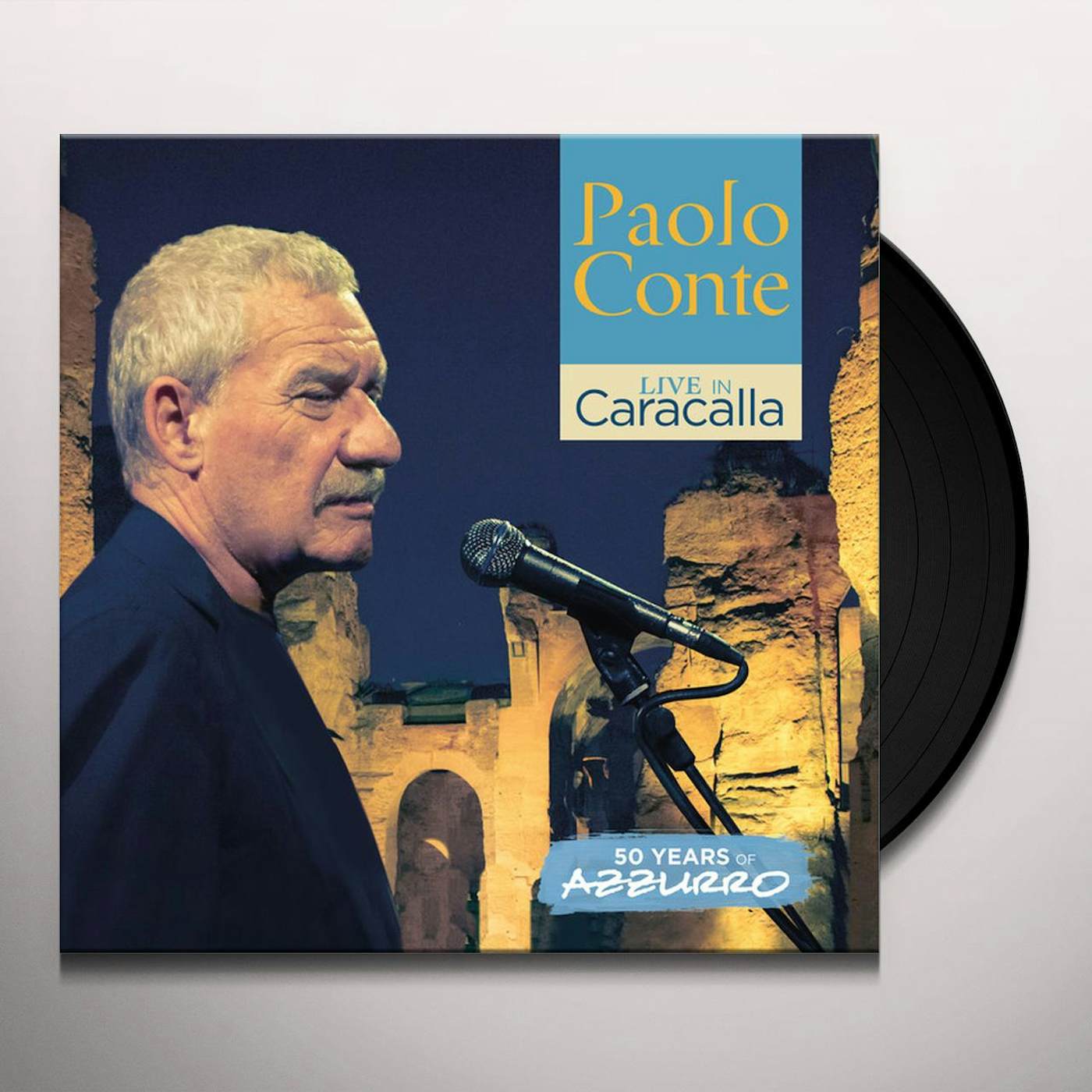 Paolo Conte LIVE IN CARACALLA - 50 YEARS OF AZZURRO Vinyl Record