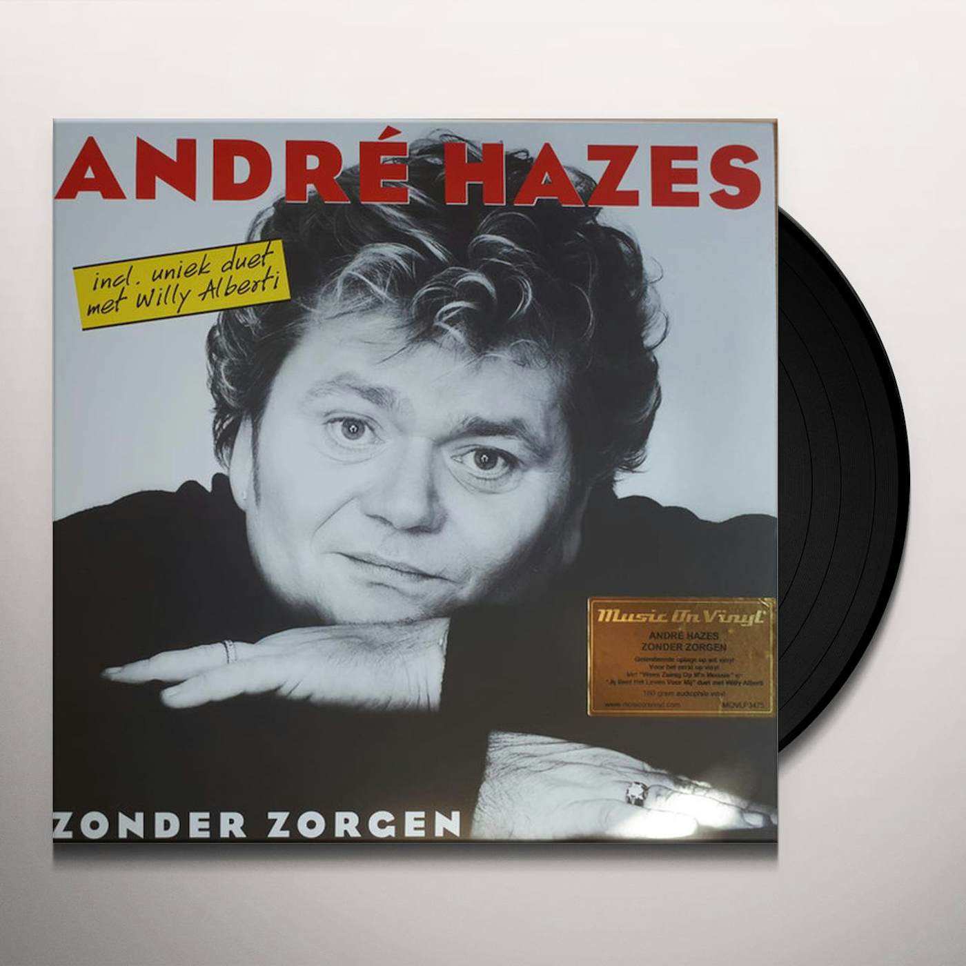 Andre Hazes ZONDER ZORGEN Vinyl Record