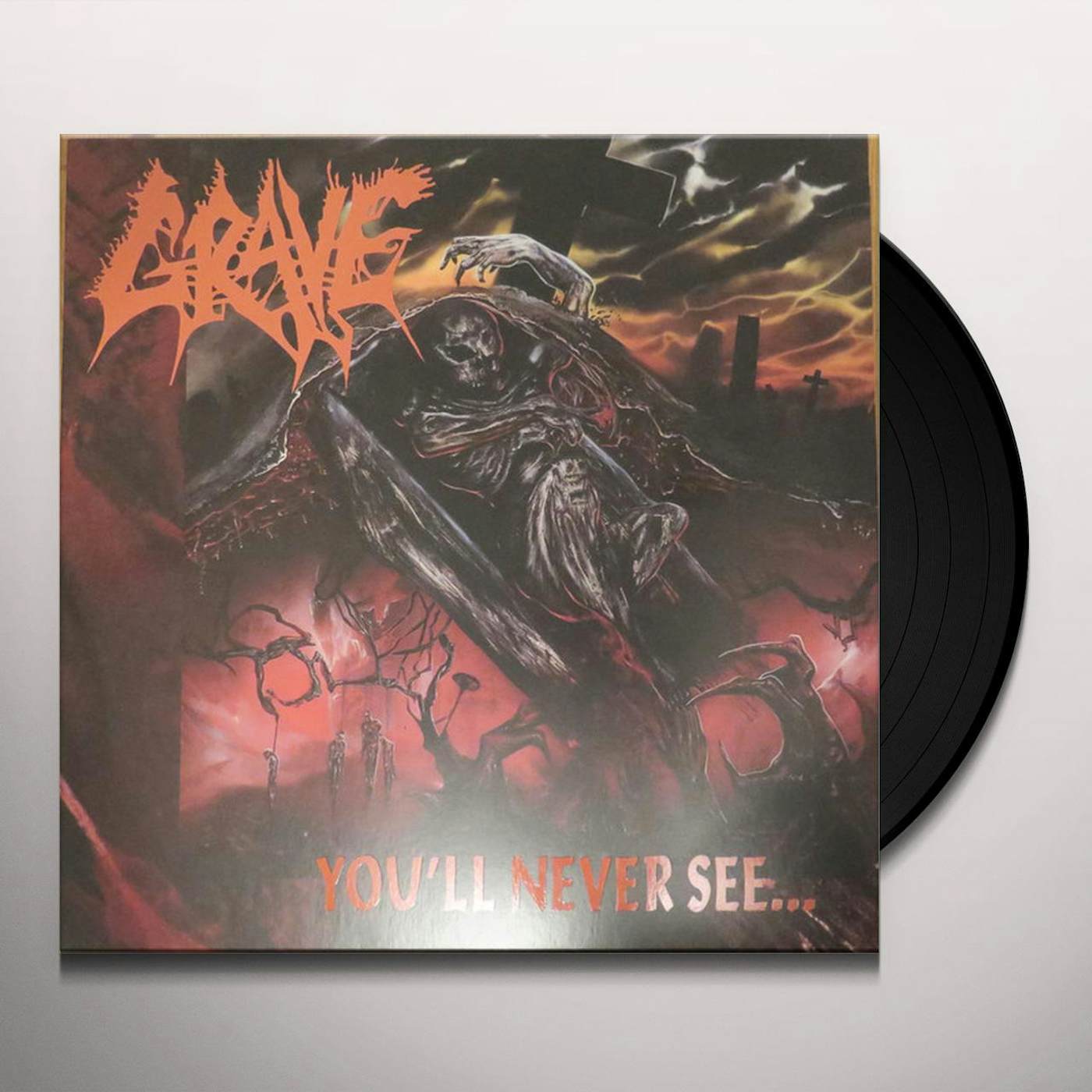 Grave YOU'LL NEVER SEE Vinyl Record
