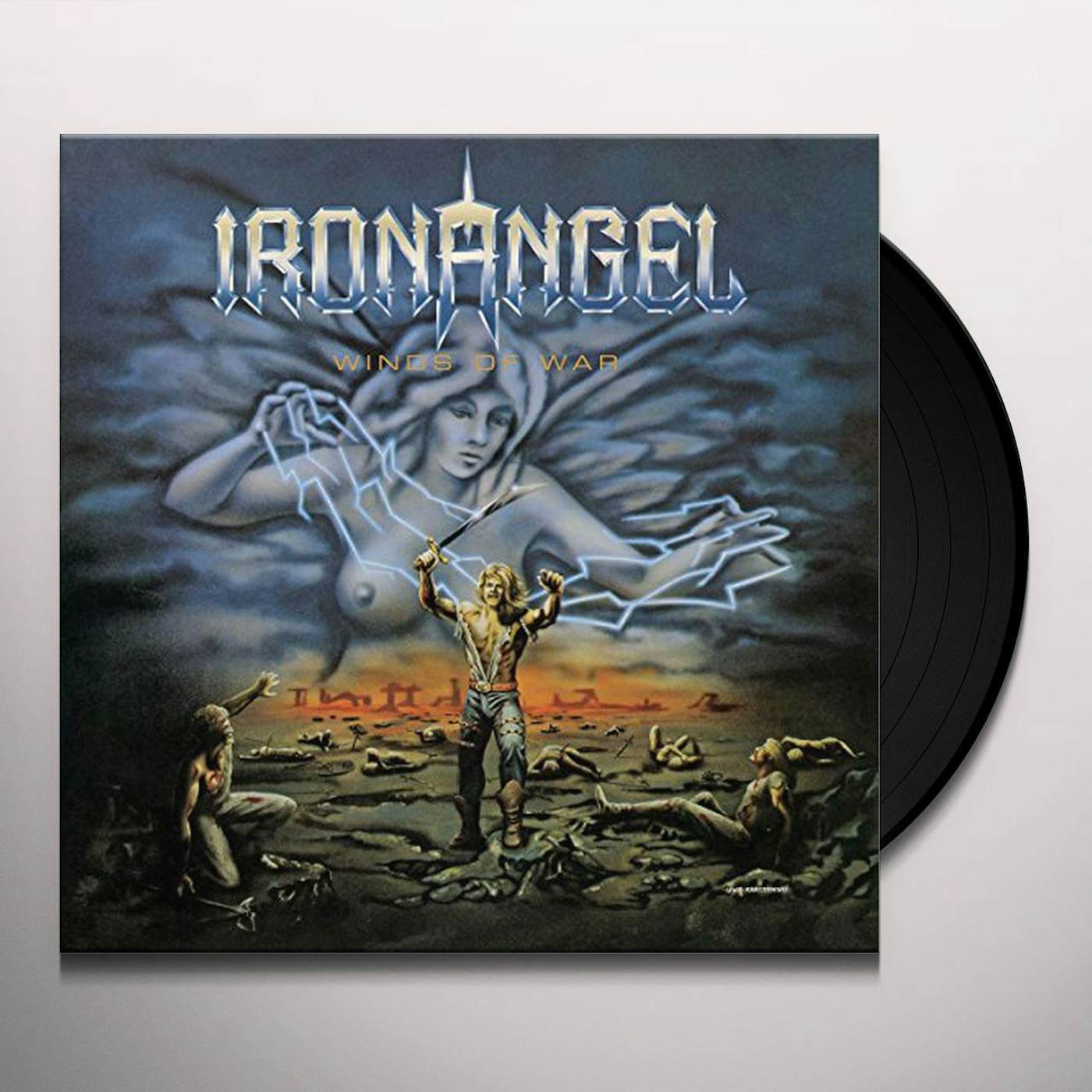 Iron Angel WINDS OF WAR (SEA BLUE VINYL) Vinyl Record