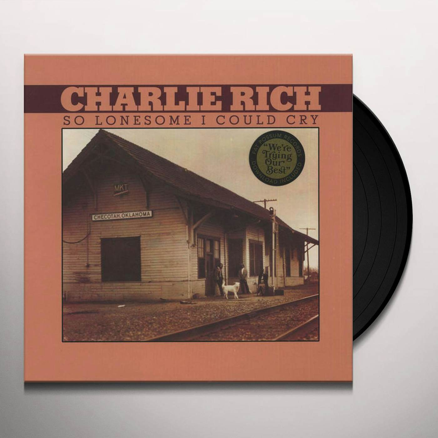 Charlie Rich So Lonesome I Could Cry Vinyl Record