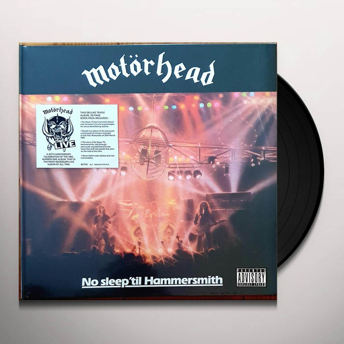 Motörhead NO SLEEP 'TIL HAMMERSMITH (X) (3LP) Vinyl Record
