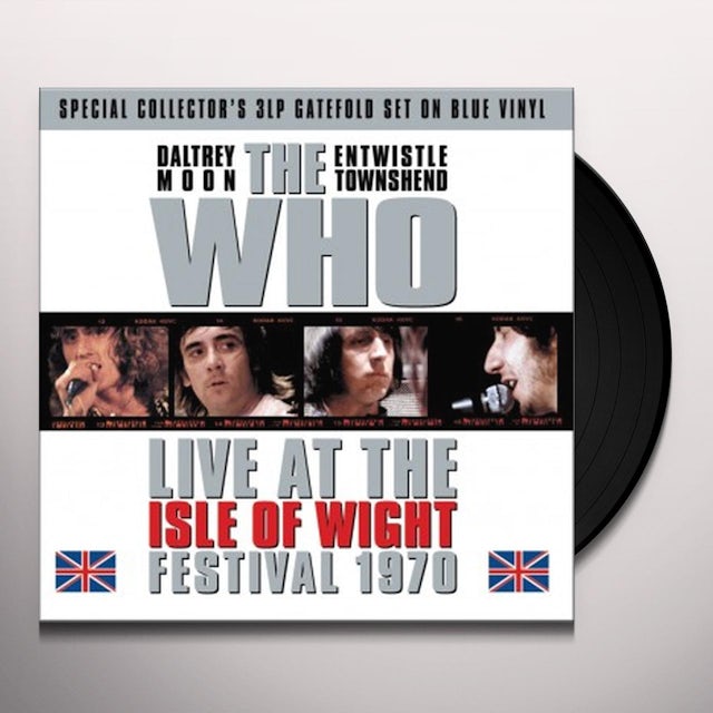 The Who LIVE AT THE ISLE OF WIGHT FESTIVAL 1970 Vinyl Record