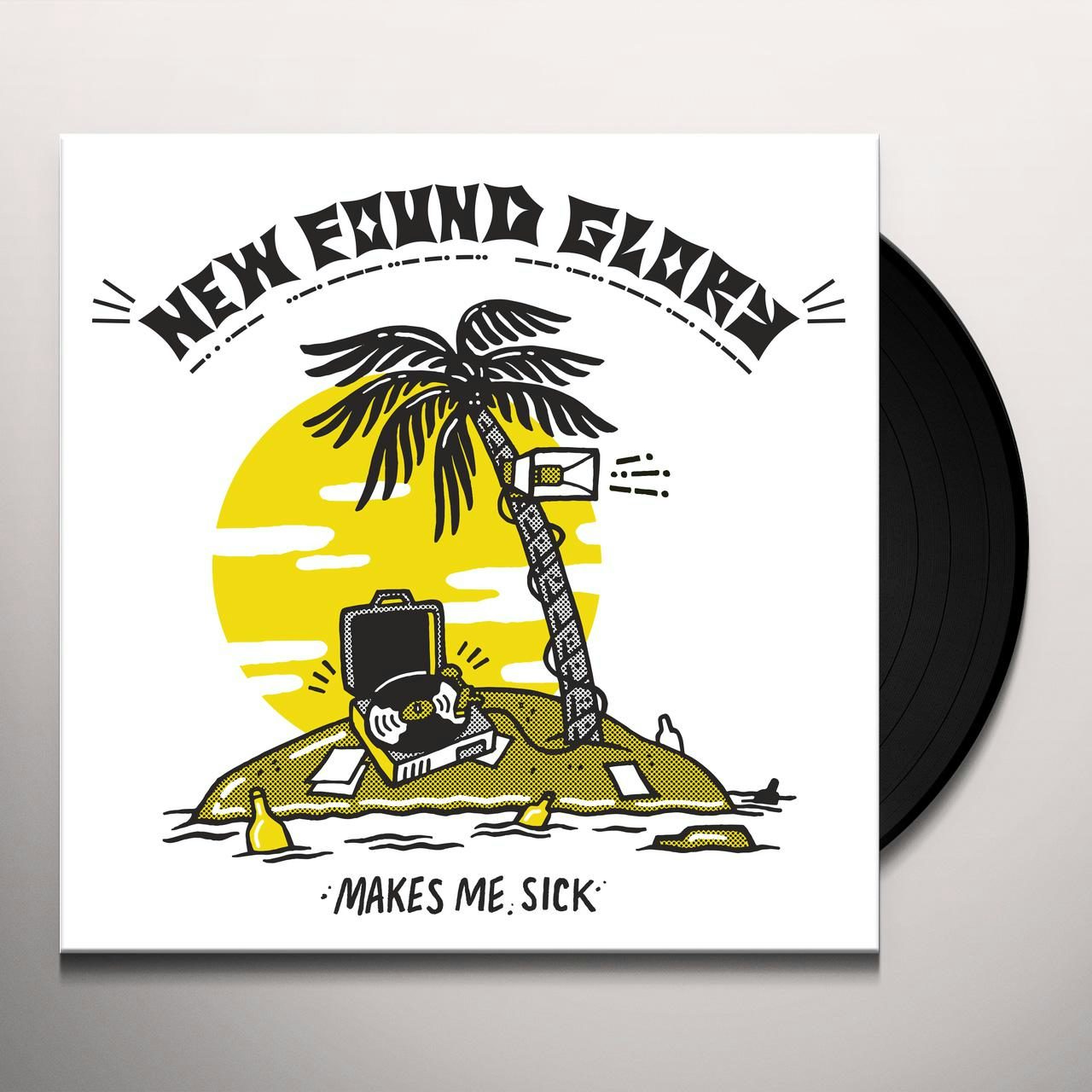 New Found Glory MAKES ME SICK - YELLOW Vinyl Record